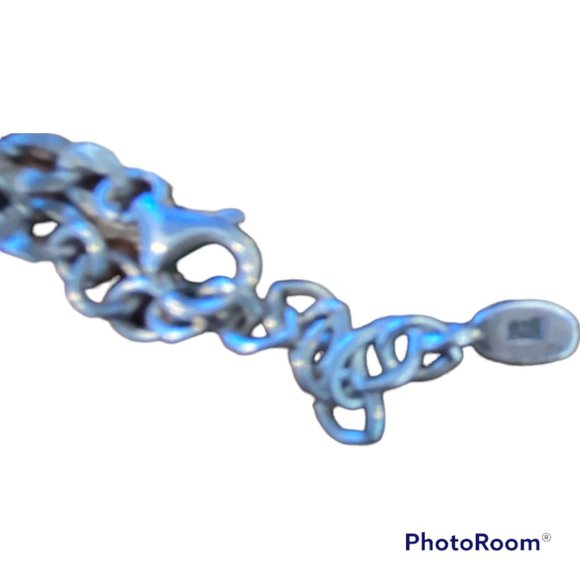 BARSE 925 Hammered Sterling Silver Black Volcanic Rock and Beads Necklace - Picture 4 of 4